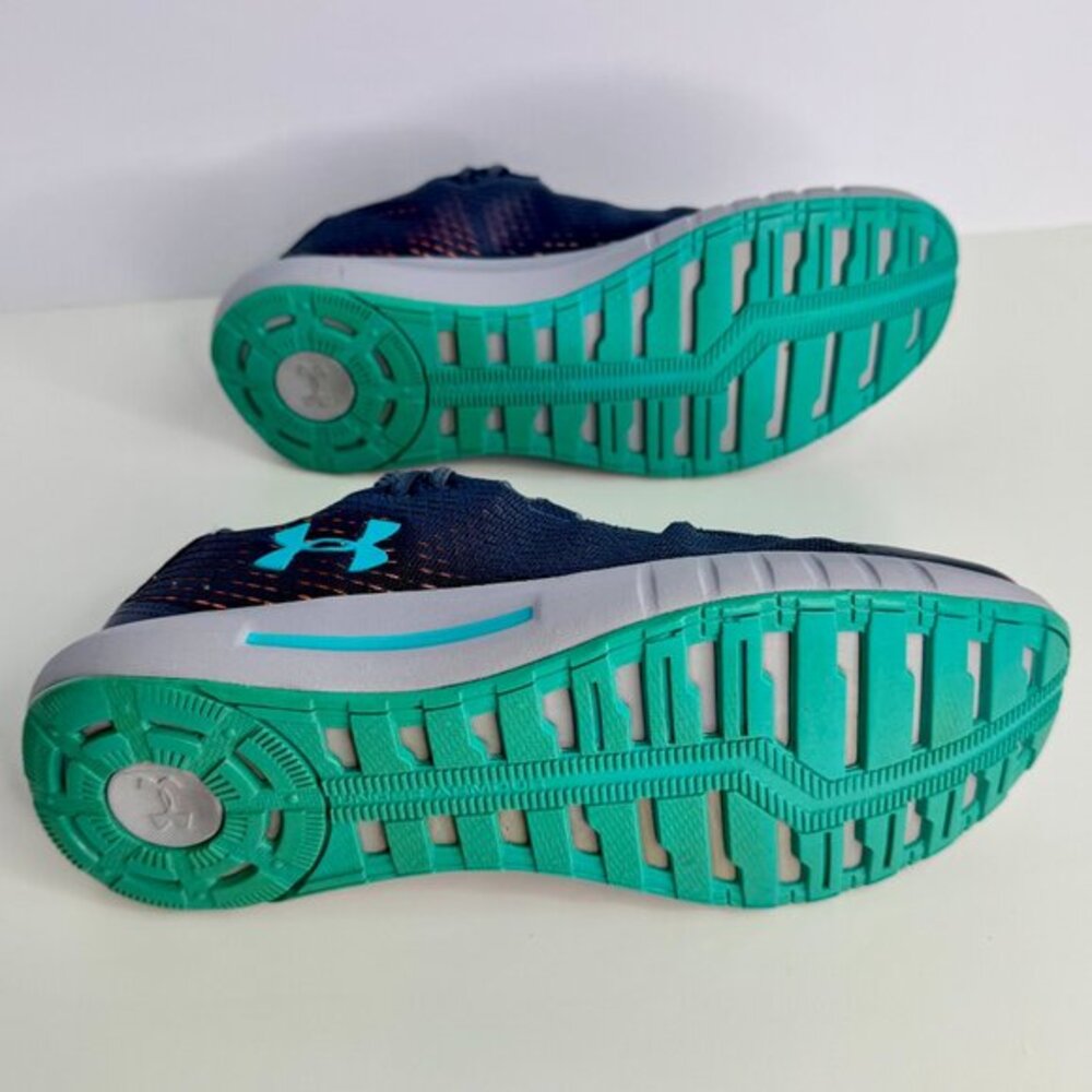 Women's 9.5 Under‎ Armour UA Micro G Pursuit SE Gray/Blue Shoes - Picture 4 of 10